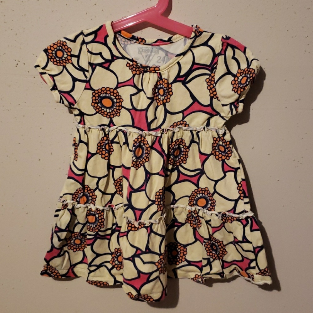 🔶️Oshkosh Floral Dress Girls Size 24 Months - Picture 1 of 2